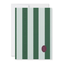 Borde Escalonado Verde Save The Date