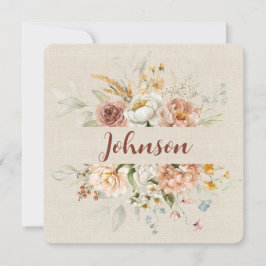 Invitación Borde floral de renovación de votos