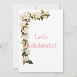 Invitación Borde simple de parte floral