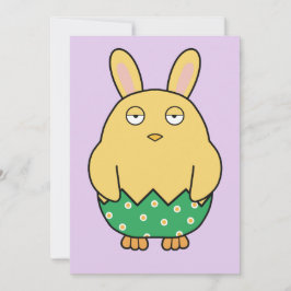 Invitación Bored Bunny Chick 02