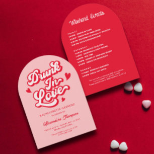Invitación Borracho en la fiesta de la soltera enamorada