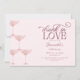 Invitación Borracho Enamorado Torre De Champagne Bachelorette