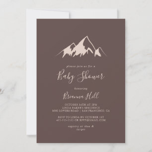 Invitación Borrar Baby Shower Minimalista del país montañés
