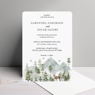 Invitación Bosque acuático   Árboles Y Cervezas