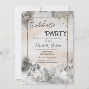 Invitación Bosque Arbolado Despedida de Soltera 