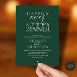 Invitación Bosque Cena Felices para Siempre Boda Moderna<br><div class="desc">Celebra tu para siempre con elegancia moderna</div>