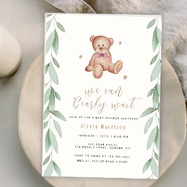 Invitación Bosque de Boho Neutral de Género que podemos esper