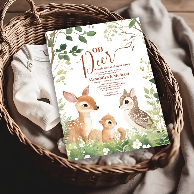 Invitación Bosque de bosque de bosques Oh bosque de ciervos (Subido por el creador)