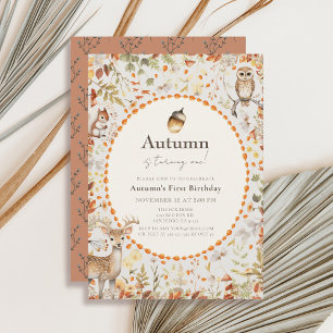 Invitación Bosque de champiñones de los animales de Woodland 