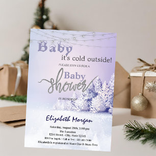 Invitación Bosque de Paisaje Violento de Invierno