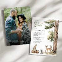 Bosque de Woodland Animales Parejas Foto Baby Show