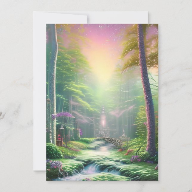 Invitación Bosque encantado (Anverso)