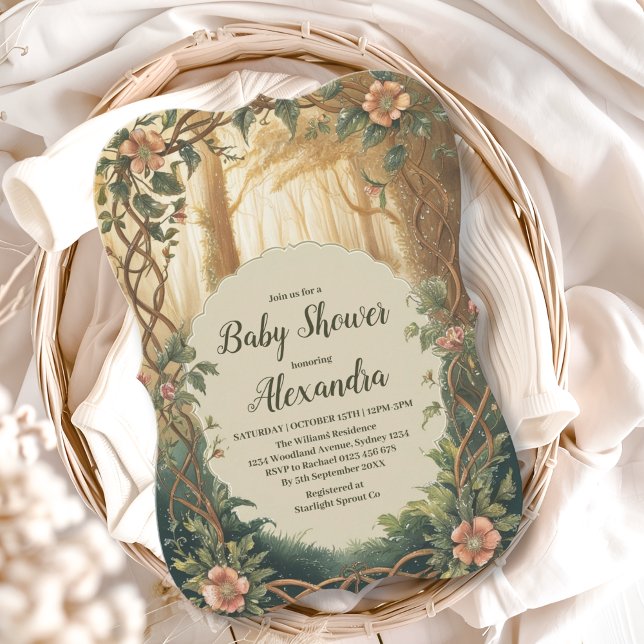 Invitación Bosque Encantado  Baby Shower (Subido por el creador)