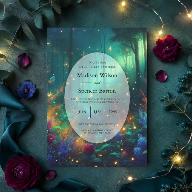 Invitación Bosque Encantado de Joyas Radiantes Boda (Subido por el creador)