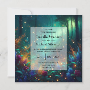 Invitación Bosque encantado del Boda de joyas radiantes