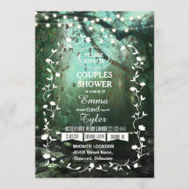 Invitación Bosque encantado enciende ducha de parejas rusas