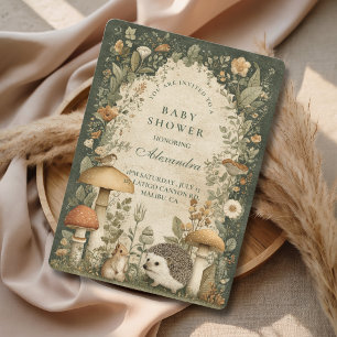 Invitación Bosque Encantado Fiesta de Bebé en el Bosque