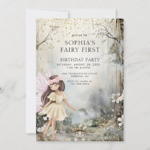 Invitación Bosque Encantado por el nacimiento del primer Chic