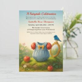 Invitación Bosque Encantado Princesa Baby Shower Cuento de Ha