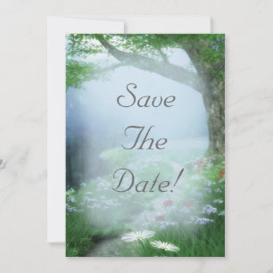 Invitación Bosque Encantado Save The Date Boda
