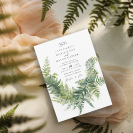Invitación Bosque Fern Moda Woodland Boda elegante