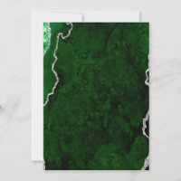 Bosque Glamuroso Verde Mármol Chic Brillo Plateado