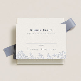 Invitación Bosque Grove Dusty Blue Wedding RSVP
