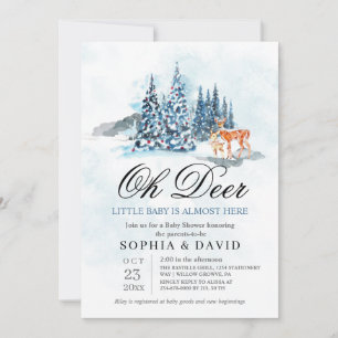 Invitación Bosque Hills Oh Ciervo Baby Shower