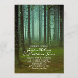 Invitación Bosque Mágico Rústico Bosque Mágico Bosque Caída B