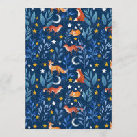 Bosque Nocturno de Zorro Celestial Patrón Continuo