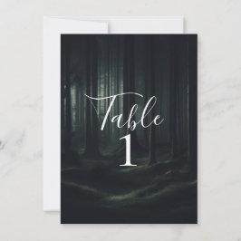 Invitación Bosque Oscuro y Melancólico Árboles al Crepúsculo
