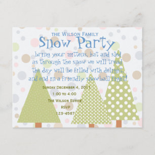Invitación Bosque Polka-Dot