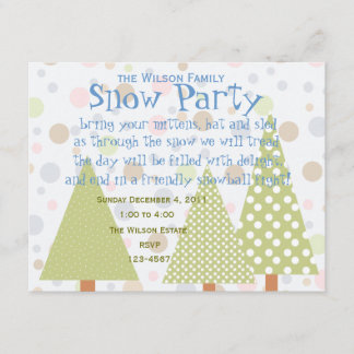 Invitación Bosque Polka-Dot
