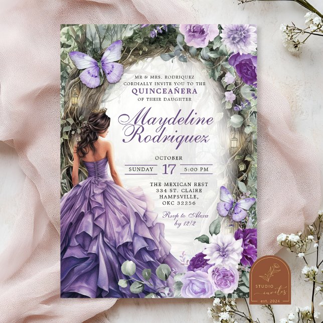 Invitación Bosque Quinceanera (Subido por el creador)