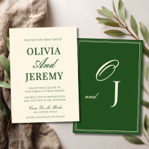 Bosque Verde Elegante y Boda de Dinero Antiguo con