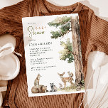 Invitación Bosque Woodland Animales Parejas Baby Shower<br><div class="desc">Presentamos nuestra selva de animales de bosque parejas de bebés con ducha invitación, perfecto para una celebración tierna y caprichosa! Con un tema de la historia del bosque acuático con adorables criaturas como zorro, oso marrón, conejito y ciervo, es ideal para una ducha de género neutro. Este diseño de inspiración...</div>