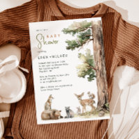 Bosque Woodland Animales Parejas Baby Shower