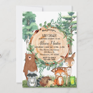 Invitación Bosques de bosque de bosques de bosque vegetación 
