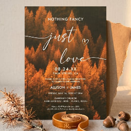 Invitación Bosques de Otoño Minimalista