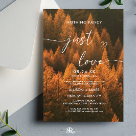 Invitación Bosques de Otoño Minimalista 