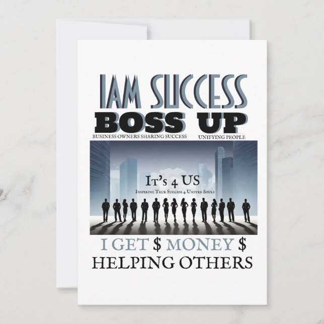 Invitación BOSS UP T-Shirt (Anverso)