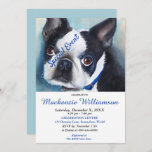 INVITACIÓN BOSTON TERRIER PUPPY QUISIERA FELIZ CUMPLEAÑOS<br><div class="desc">Este dulce y adorable Cachorro Negro y Blanco de Boston le da la bienvenida a una divertida fiesta de cumpleaños para usted y el suyo, ya sea para adultos o niños. Una invitación única para, cumpleaños de cualquier edad! - imagen de la pintura acuarela original de los diseñadores. Toda la...</div>