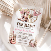 Bota de vaca Floral Western Bridal Shower