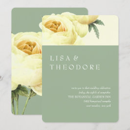 Invitación Botánica | Boda de cosecha amarilla amarilla