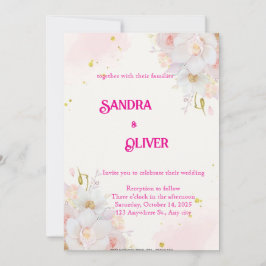 Invitación Botánica Floral