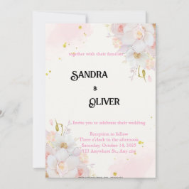 Invitación Botánica Floral