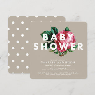 Invitación botánica intrépida del Baby Shower