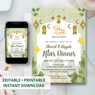 Invitación Botánica Islámica para Iftar con Corán