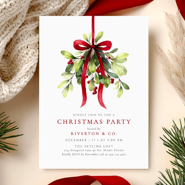Invitación Botanical Berries Christmas Party (Subido por el creador)