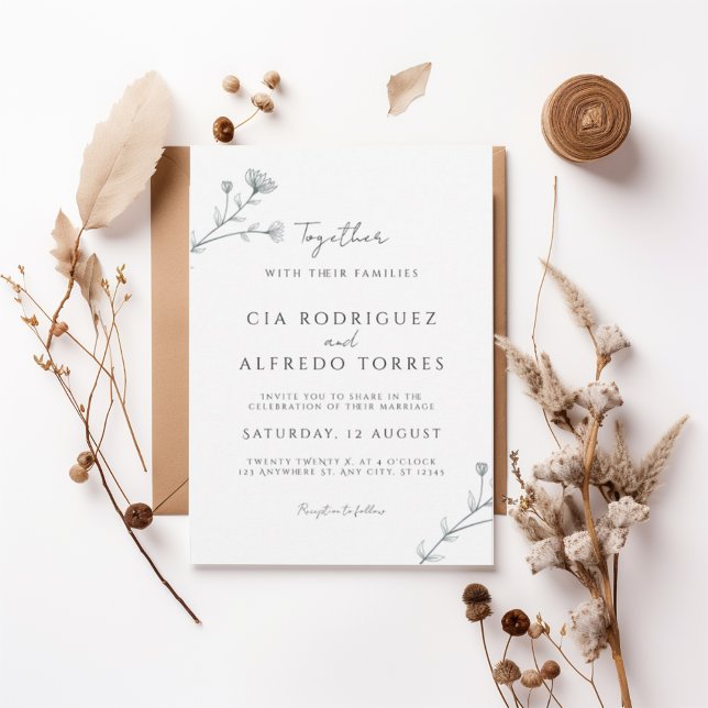 Invitación Botanical Elegant Wedding Invitation (Subido por el creador)